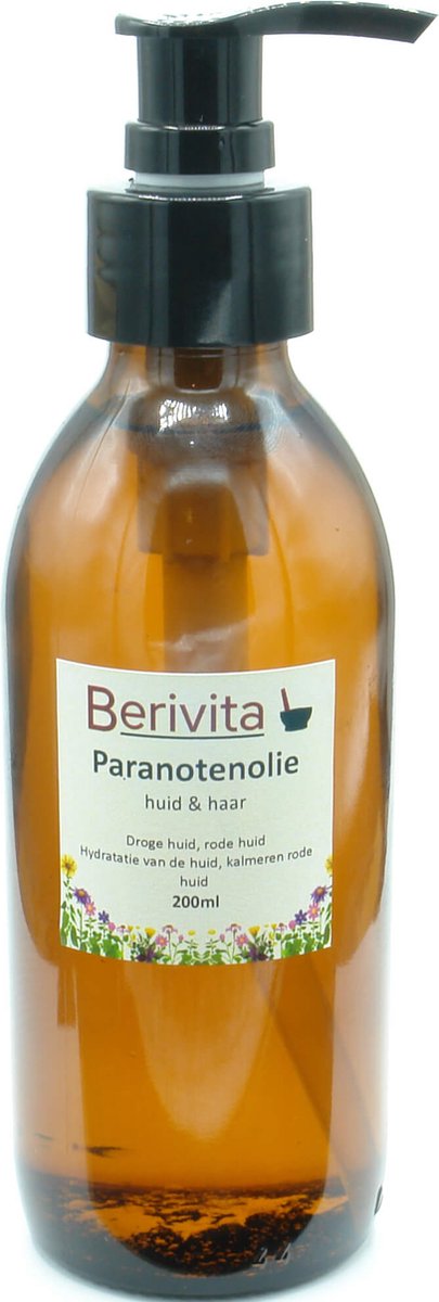 Paranoten Olie Puur 200ml Pompfles - Glas - Onbewerkte Paranotenolie voor Huid en Haren - Brazil Nut Oil