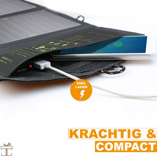 Happyment® Zonnepaneel set Opvouwbare zonne paneel 12V Camper en