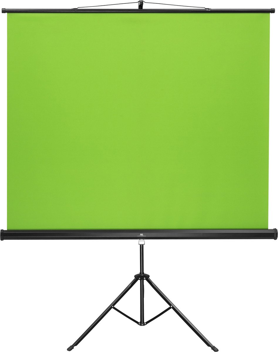 ACROPAQ Green screen - Met statief, 200 x 180 cm, Opvouwbaar