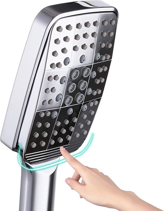 Douchekop Handdouche Hoge druk Roestvrij Staal Wellness Spa