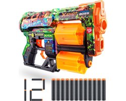 foto van ZURU X-Shot - Skins Dread - Speelgoedpistool -  Inclusief 12 X-Shot pijltjes - Groen