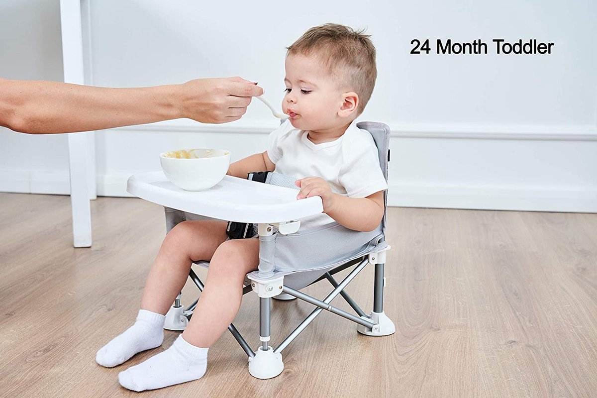 PandaEar Chaise de table à crochet pour bébé, Rehausseur de chaise haute à  clipser pour la maison ou les voyages