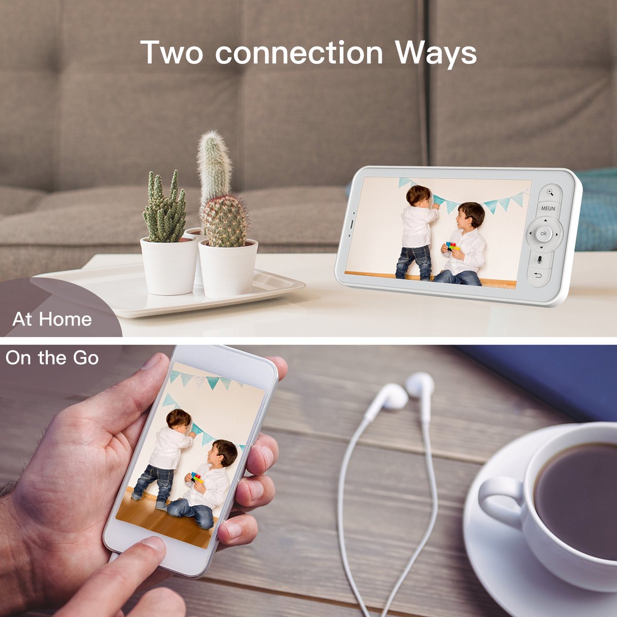 Arenti AINanny Baby Monitor met 5 Inch Scherm en Ultra HD 2K - afbeelding 3
