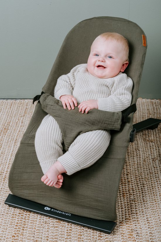Baby's Only Wipstoelhoes Breeze - Beschermingshoes voor wipstoel - Hoes wipstoel - Wit - 100% katoen - o.a. geschikt voor Mimi wipstoel - Q-Bouncer van Baby's Only — afbeelding 3