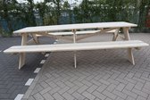 Picknick tafel XL van Nieuw Steigerhout 300x200x78cm