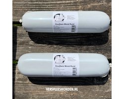 12 x 800 gram Houdbare Worsten - RUND - Zacht gestoomd vlees, glutenvrij, makkelijk voor de vakanties - Versvleeshonden