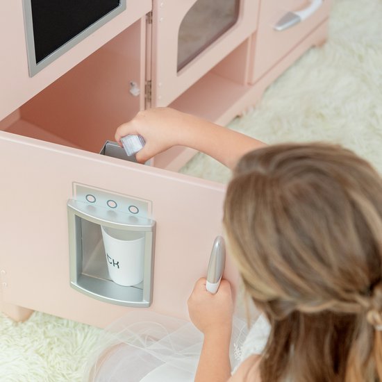 Teamson Kids Retro Houten Speelkeuken - Kinderspeelgoed - Rollenspel Speelgoed - Roze van Teamson Kids — afbeelding 5