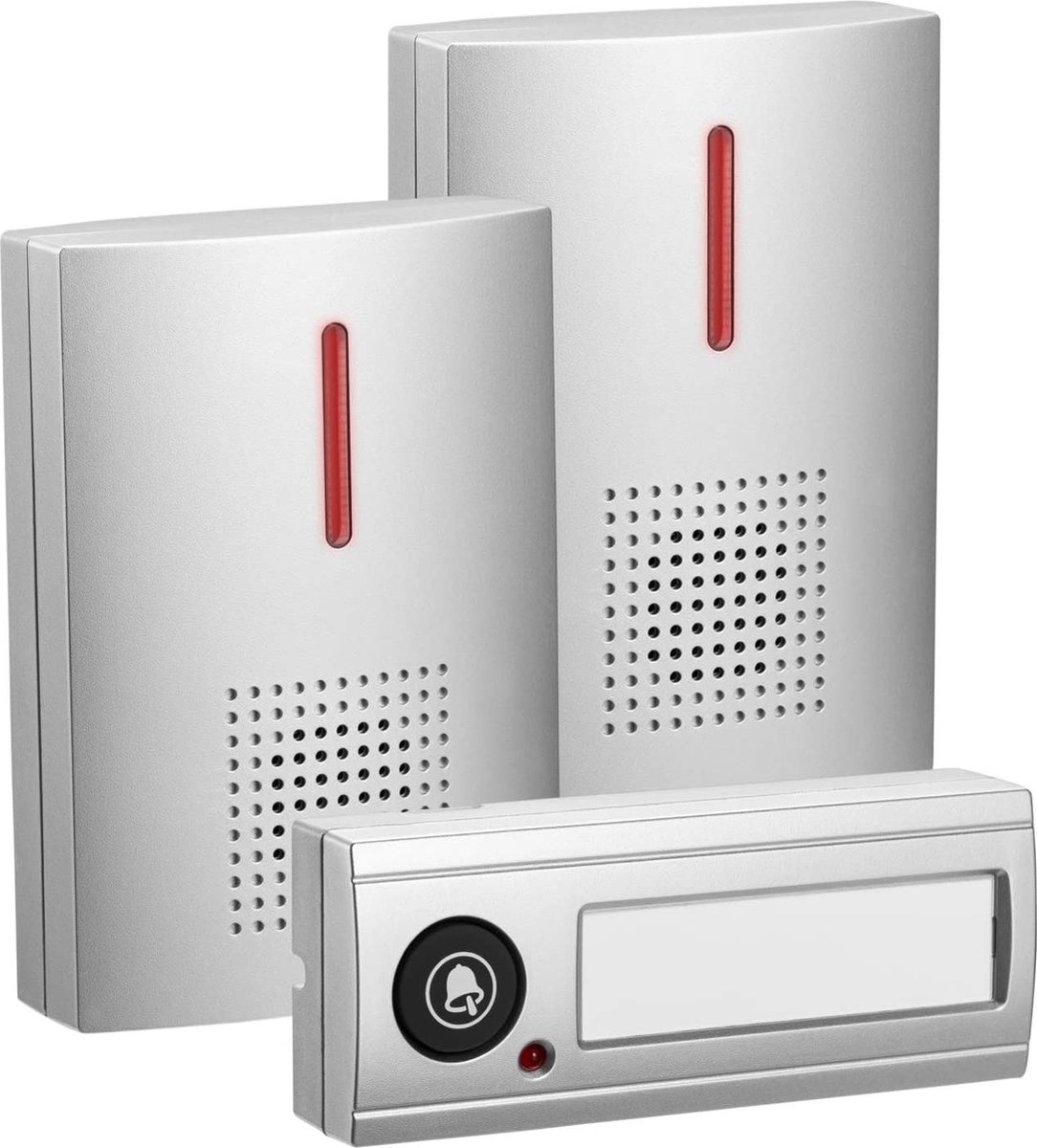 Deurbel - draadloze deurbel met ontvangers – wireless doorbell – duurzaam - eenvoudig te installeren