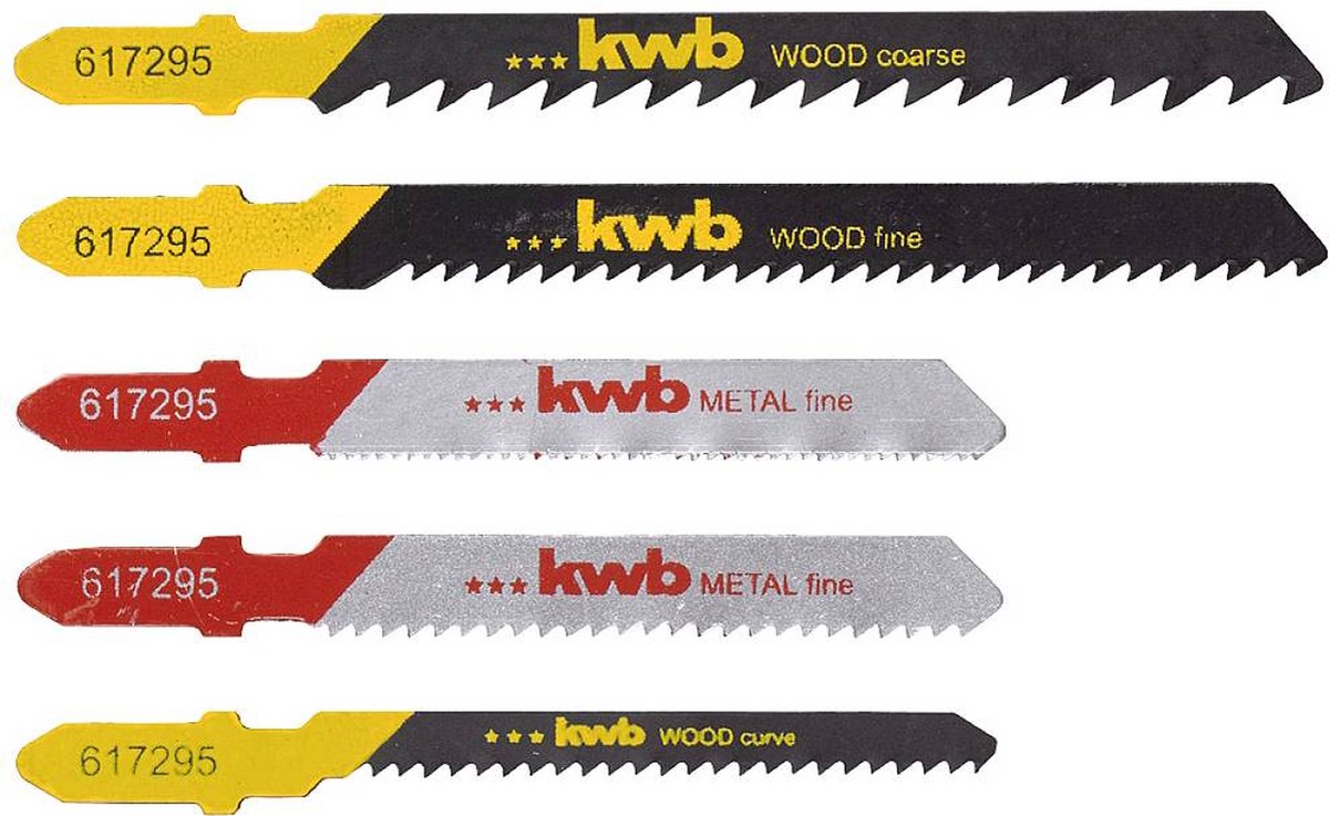 KWB - Decoupeerzaagbladen - Hout en Metaal (5 stuks)