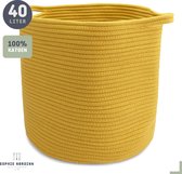Mand van Sophie Nordinn® - Opbergmand Stockholm (Yellow) - Wasmand - Wasmanden - 40 Liter