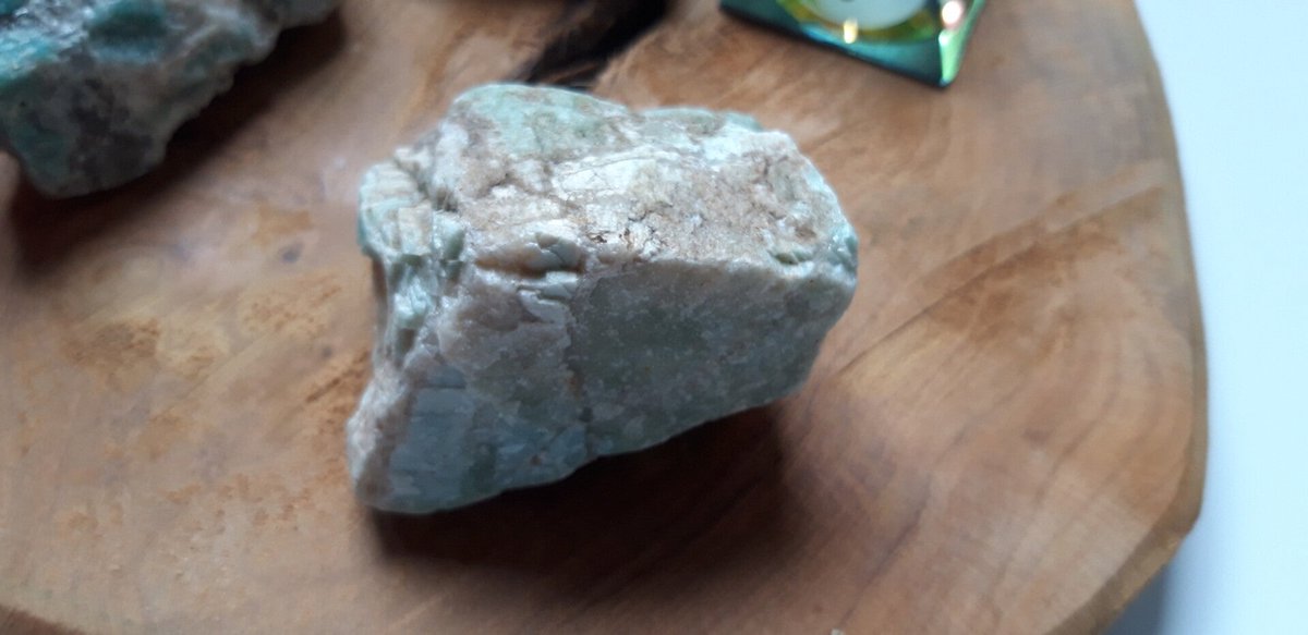 Ruw Amazoniet blauw-groen 70mm
