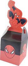 Spiderman - traktatie doosje - uitdeeldoosje - kinderfeestje -verjaardag - traktaties - superhero - 10 stuks