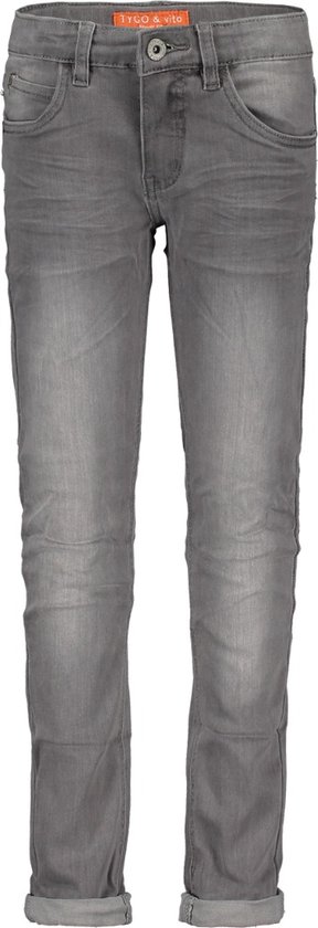 Tygo & vito - Grijze skinny jeans - maat 92 | bol.com