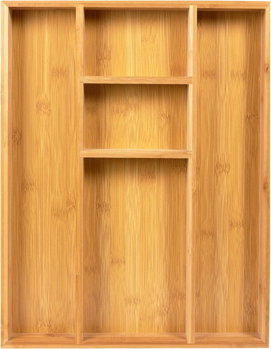 Coninx Bestekbak Bamboe 36CM Breed - Besteklade - Opbergbak - Duurzaam - voor Laden vanaf 47cm diep