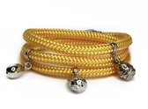 NOUVEAU - Jolla - bracelet wrap femme - argent - corde - breloques - Charm Rope Wrap - Miel