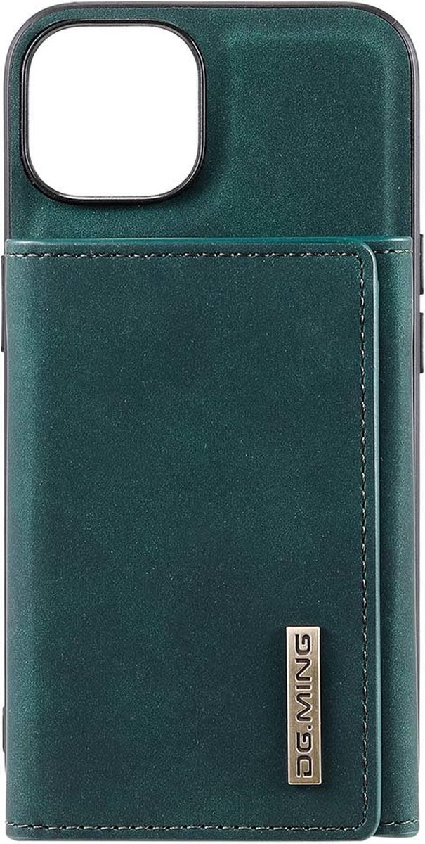 DG.Ming - iPhone 14 Plus Hoesje - Back Case met Afneembare Wallet Cabello Groen