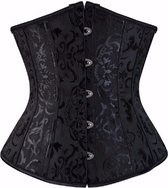 WiseGoods Luxe Ladies Corset Gothic Design - Corset - Waist Shaper - Vêtements - Ceinture - Vêtements Femme - Bustier Sexy - Zwart