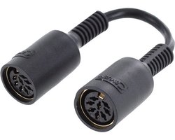 Cavus 8-pins DIN Powerlink PL8 koppelstuk voor B&O / zwart - 0,10 meter