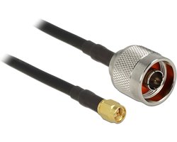 N (m) - SMA (m) kabel - CFD200/RF200 - 50 Ohm / zwart - 5 meter