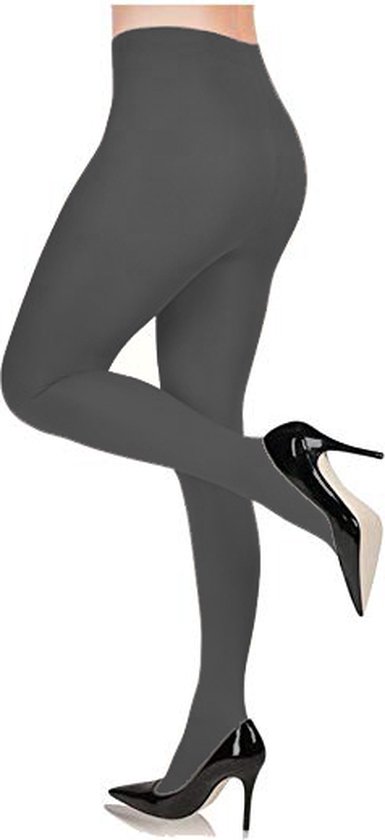 Fiore: Collant Coprenti 100 Denari Olga Nero E Grafite - Foto 4