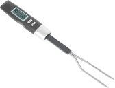 Digitale draadloze vleesthermometer met vork functie, LED en Alarm - Meerdere presets - Vleesthermometer, Digitaal BBQ thermometer, Keuken, Oven, RVS, Binnen of Buitengebruik, Ultrasnel, INCLUSIEF BATTERIJEN!