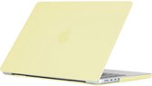 Mobigear Laptophoes geschikt voor Apple MacBook Pro 14 Inch (2021-2024) Hoes Hardshell Laptopcover MacBook Case | Mobigear Cream Matte - Geel - Model