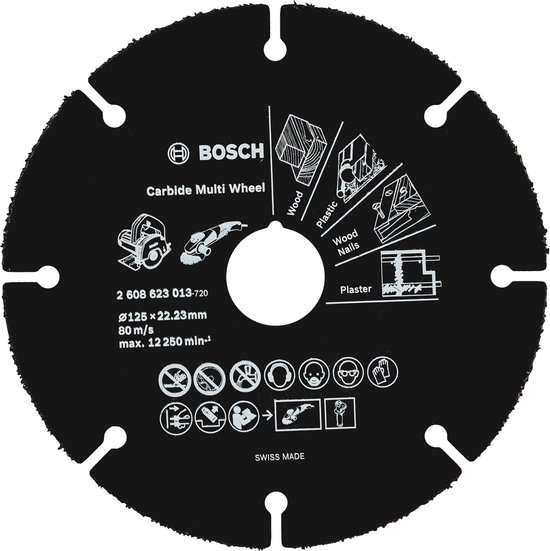 Disque à tronçonner D.76mm Carbide Multi Wheel BOSCH 2608623011