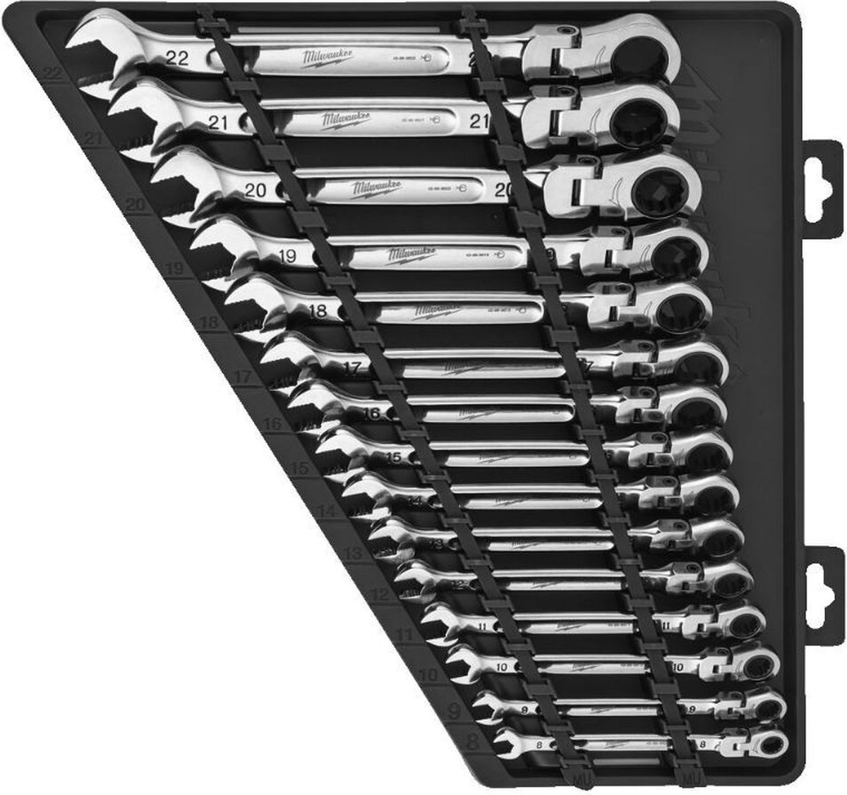 Milwaukee MAX BITE™ Flex Ringsteeksleutelset met ratel 15-delig - 4932478558