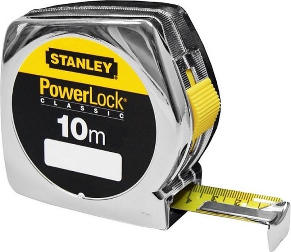 Mètre Ruban Powerlock 10m x 25mm - STANLEY - Ruban Large & Blade Armor -  Fabriqué en France