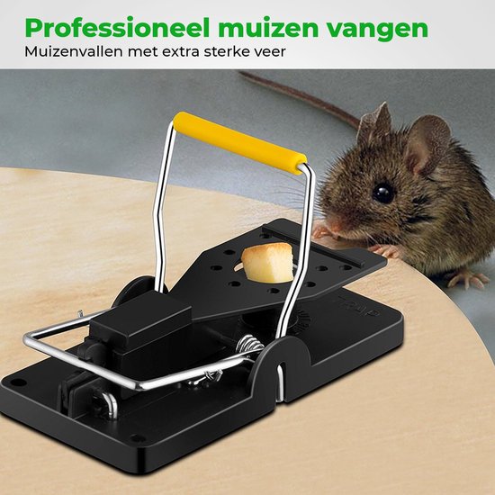 VerminBuster Muizenval 6 stuks - Mouse Trap - Voor binnen en buiten - Professionele Muizenklemmen - VerminBuster