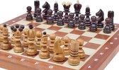 Chess the Game - Vintage Schaakspel - Klassiek schaakbord met kersenhouten schaakstukken - Eyecatcher!
