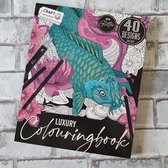 Luxury colouringbook, kleurboek voor volwassenen, 40 designs, met glitter, 250gsm