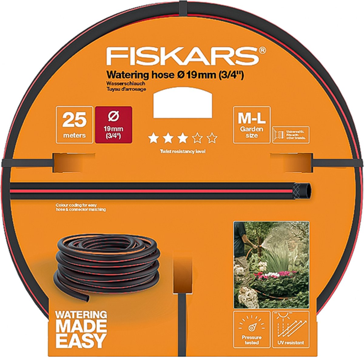 Fiskars Tuinslang 19mm (3/4 ), 25m Q3