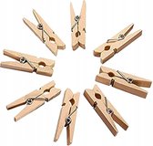 100 Stuks Mini knijpers - 2.5 cm - Wasknijper - Decoratie Clips - Wasknijpers - Fotolijst - Verjaardagskaarten