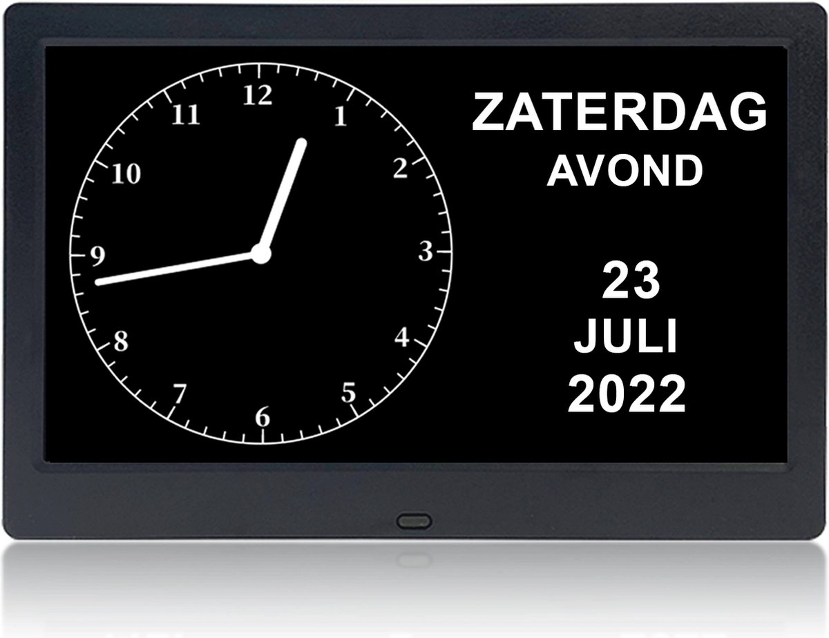 Analoge Dementieklok Extra Groot Zonder Secondewijzer ! - 10 inch HD