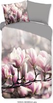 Good Morning Dekbedovertrek "Magnolia" - Grijs - (155x220 cm)