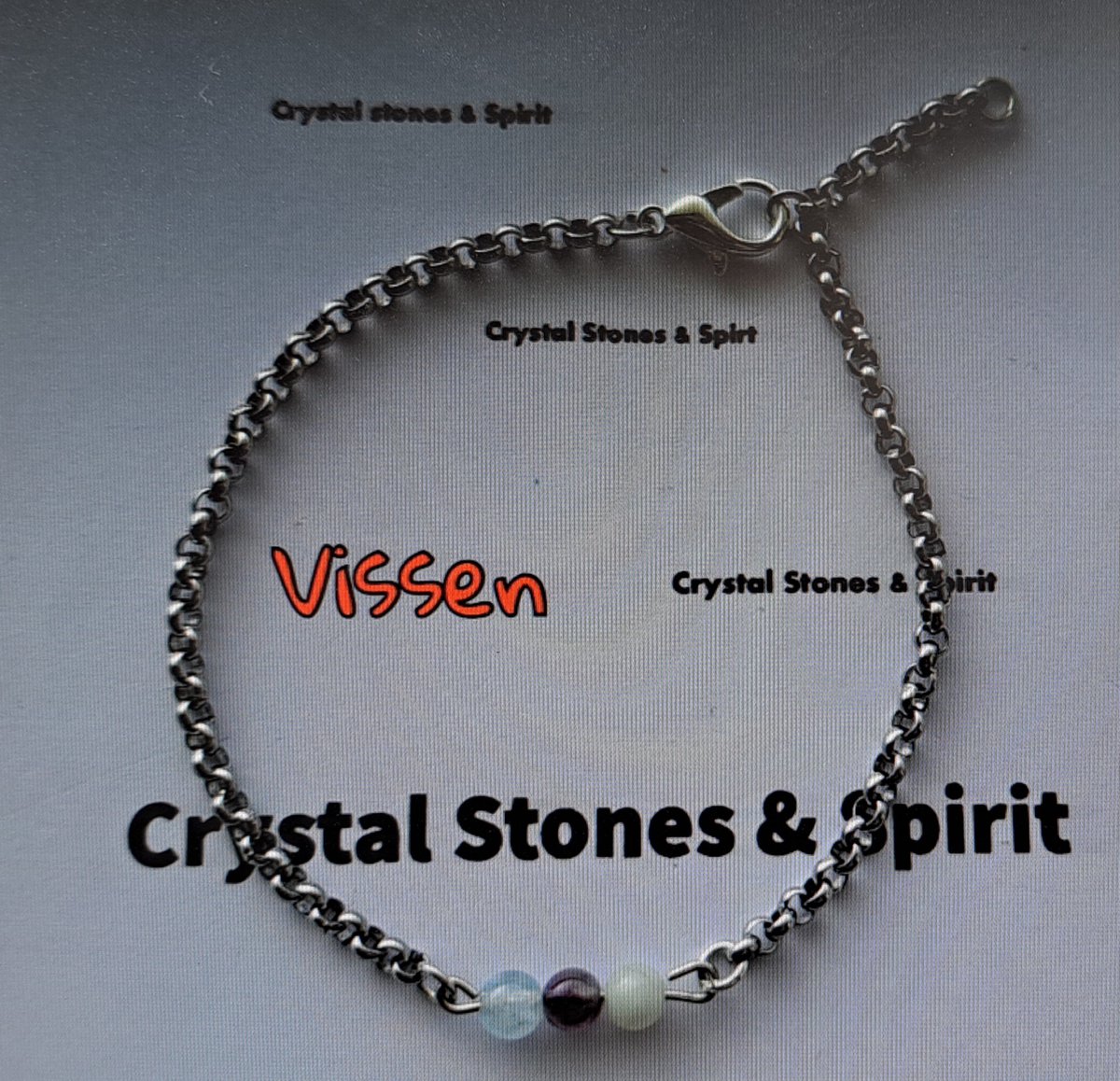 Armband Horoscoop Vissen, zilverkleurig