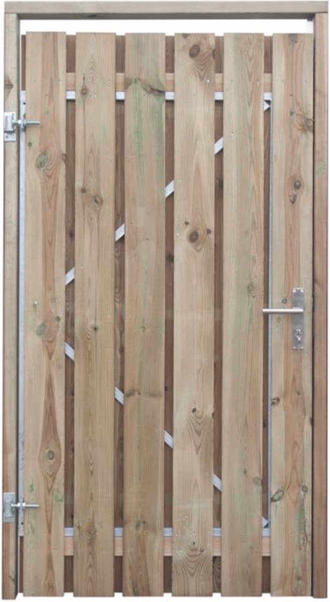 Zuidema schuttingen - Grenen - poort compleet - 100 x 100 cm