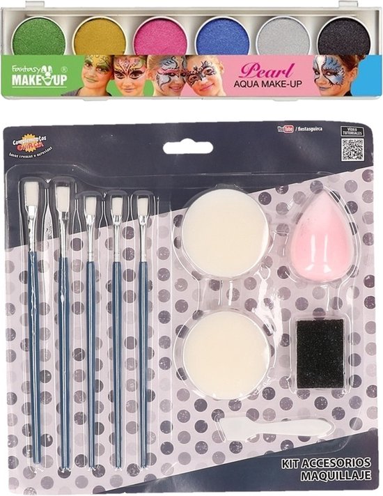 Ensemble de maquillage de pâques pour enfants, 10 pinceaux pour