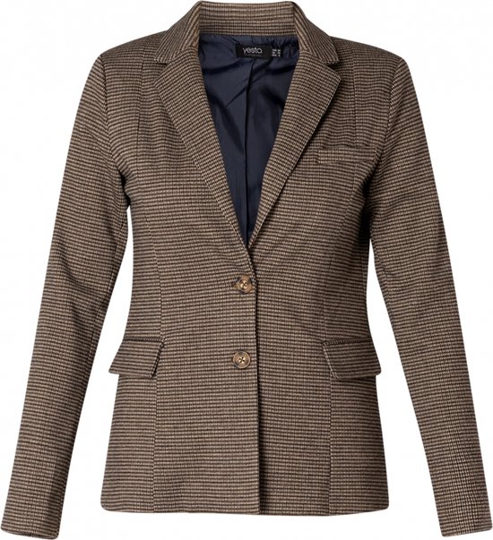 YESTA Balu Blazer - Light Brown/Multi Co - maat X-0(44)