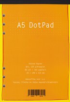 Aanvulling / Navulling A5 DotPad Notitiepapier voor Planners – 80 Vel = 160 Pag. Wit 120 g/m² Papier