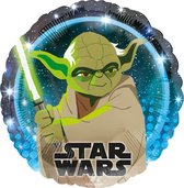 Amscan - Star Wars GALAXY - Yoda - Folie ballon - 1 stuks - 43cm – Leeg
