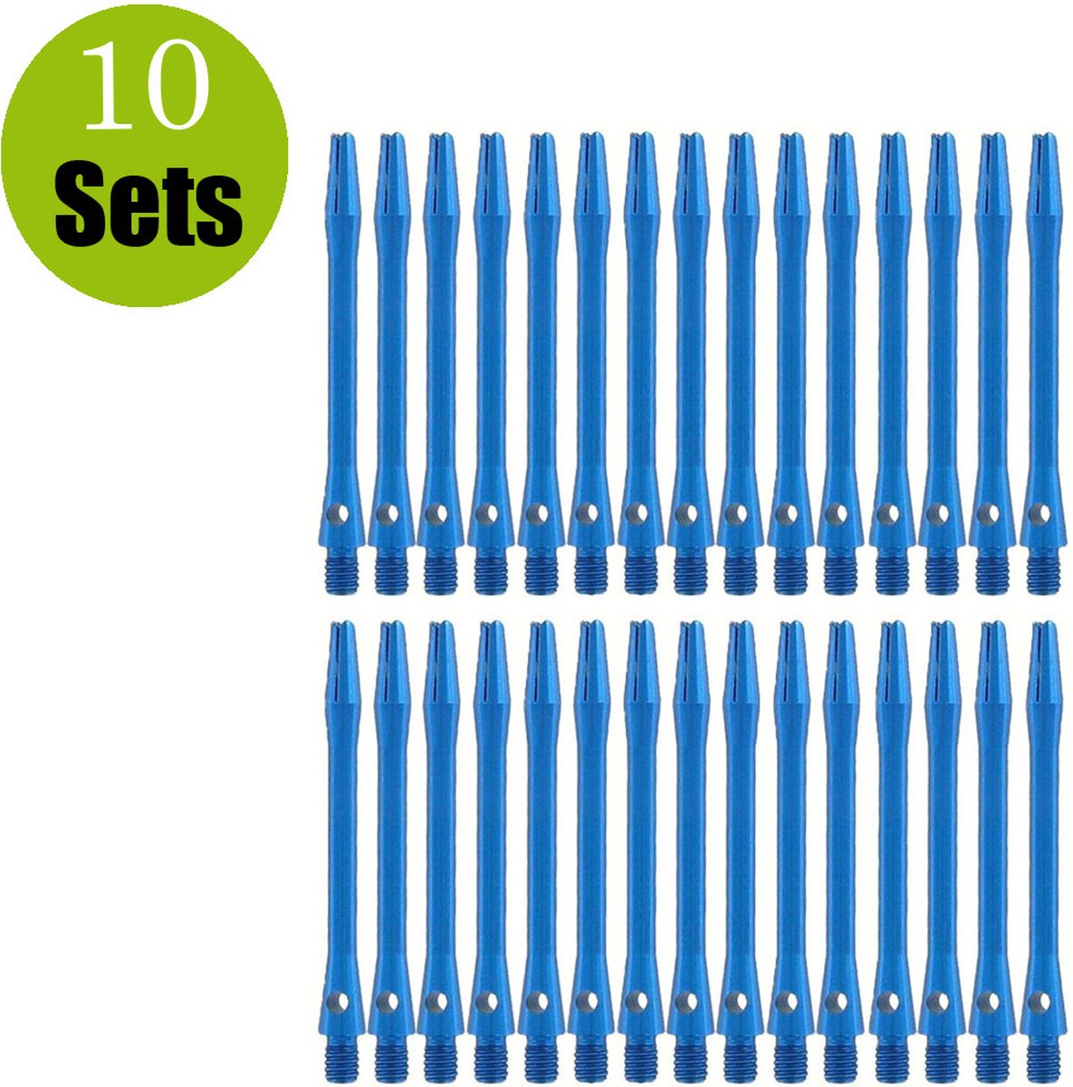 Aluminium Dart Shafts - Blauw - Medium - (10 Sets)