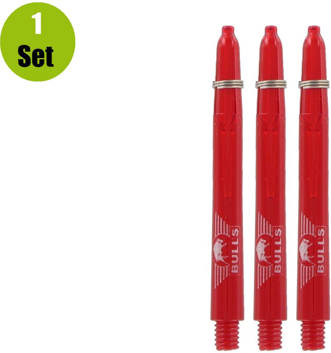 Bull's Nylon Glowlite Red - Dart Shafts Short
