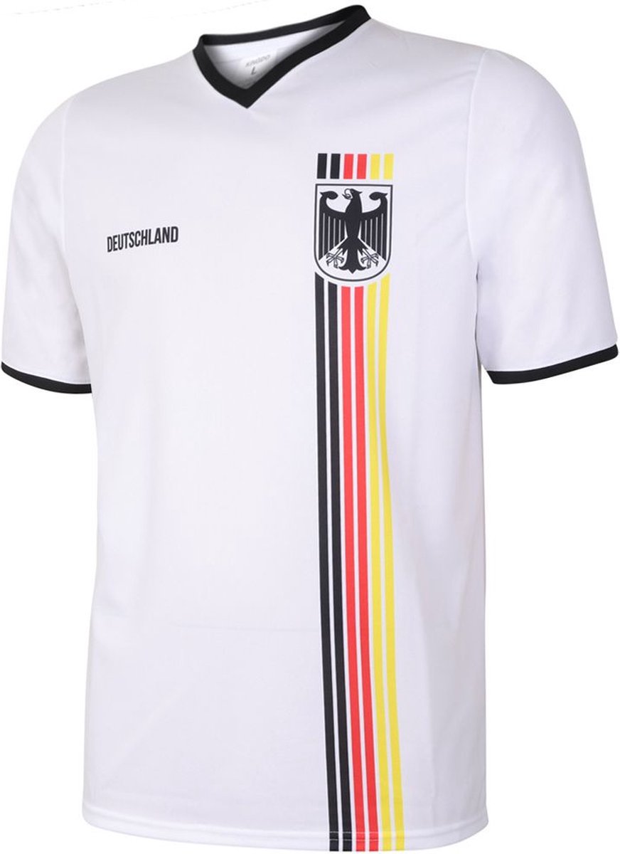 Duitsland Voetbalshirt Thuis - Strepen Vlag - Voetbalshirts Kinderen - Jongens en Meisjes - Sportshirts - Volwassenen - Heren en Dames - Maat S