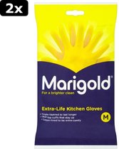 2x Marigold Keuken Handschoenen M Geel
