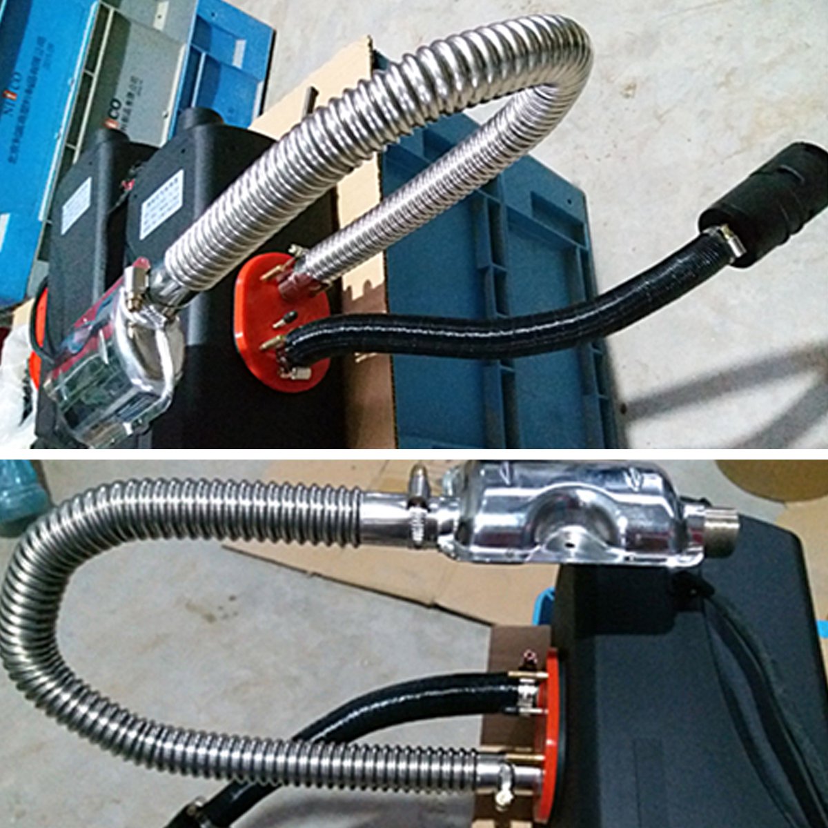 ø 25 mm roestvrij stalen uitlaatslang voor stroomgeneratoren uitlaatpijp uitlaatdemper uitlaatpijp voor diesel verwarming 60 ~ 200 cm (60 cm/23,6 inch