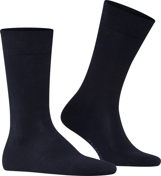 FALKE Sensitive London met comfort tailleband katoen sokken heren blauw - maat 39-42