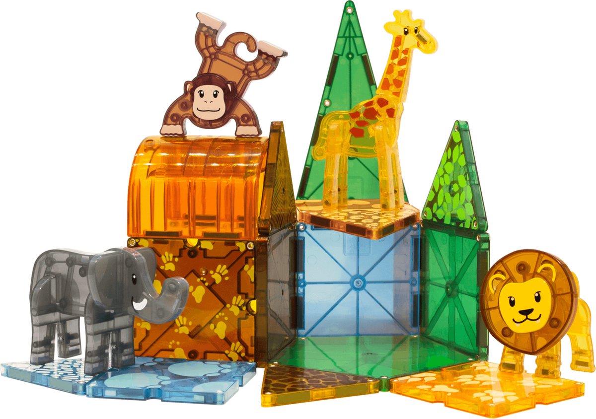 Magna-Tiles | Safari Animals 25 Stuks Set — afbeelding 2
