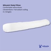 Mikoala - Lichaamskussen - Body Pillow, Zwangerschapskussen, Ergonomisch Kussen, Zijslaapkussen - Hypoallergeen - LxB = 110x23 cm - Microvezel Kussenvulling